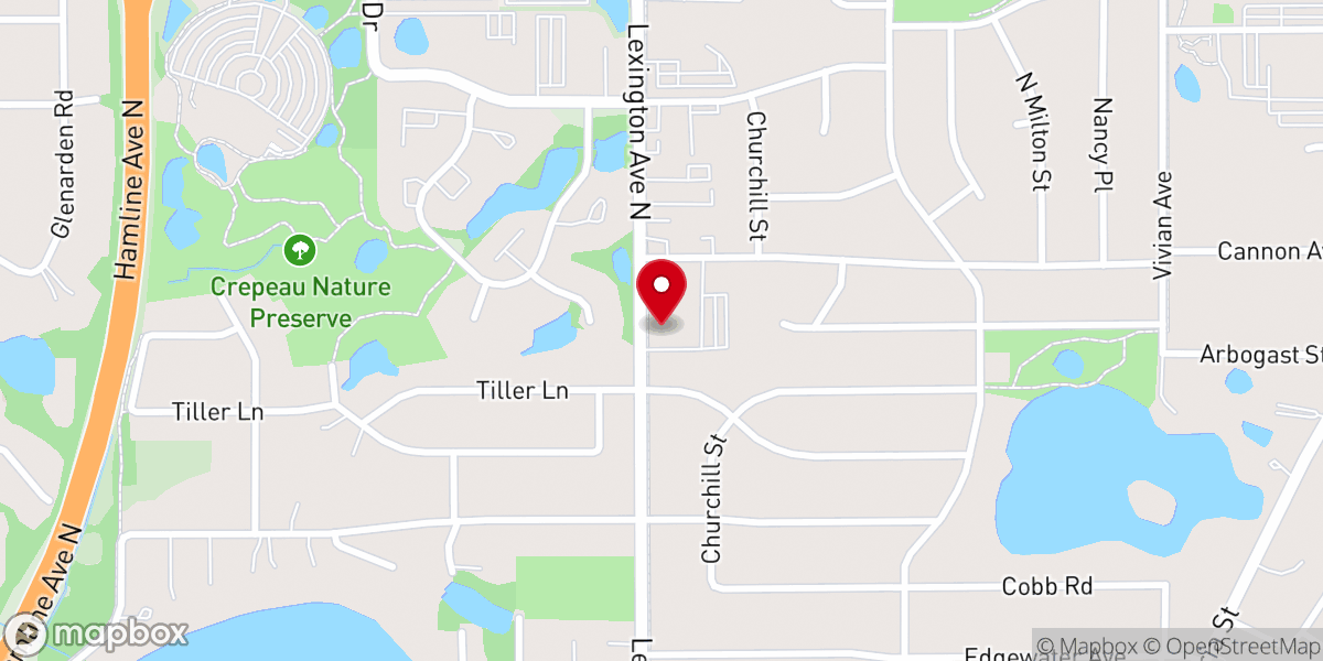 Map showing location of Presbyterian Church of the Way