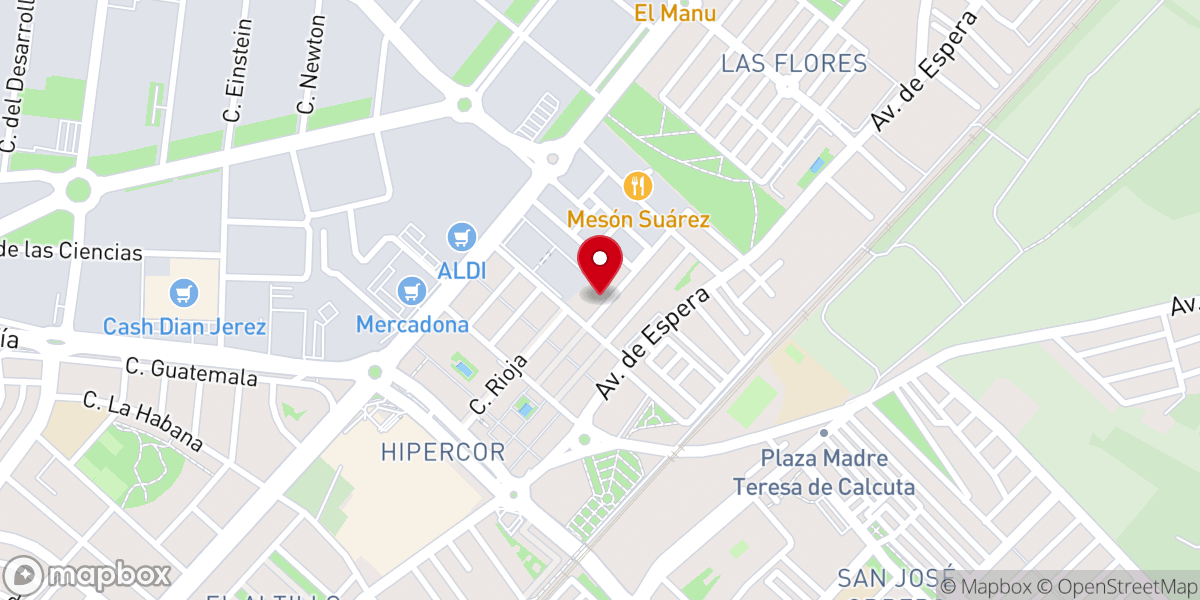 Map showing location of Parroquia San Juan Bautista de La Salle y Ntra. Sra. Estrella