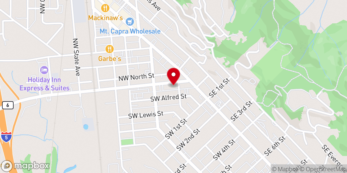Map showing location of Iglesia de Dios Pentecostés Peniel