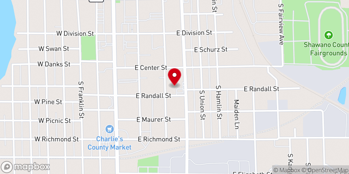 Map showing location of St James Lutheran Church