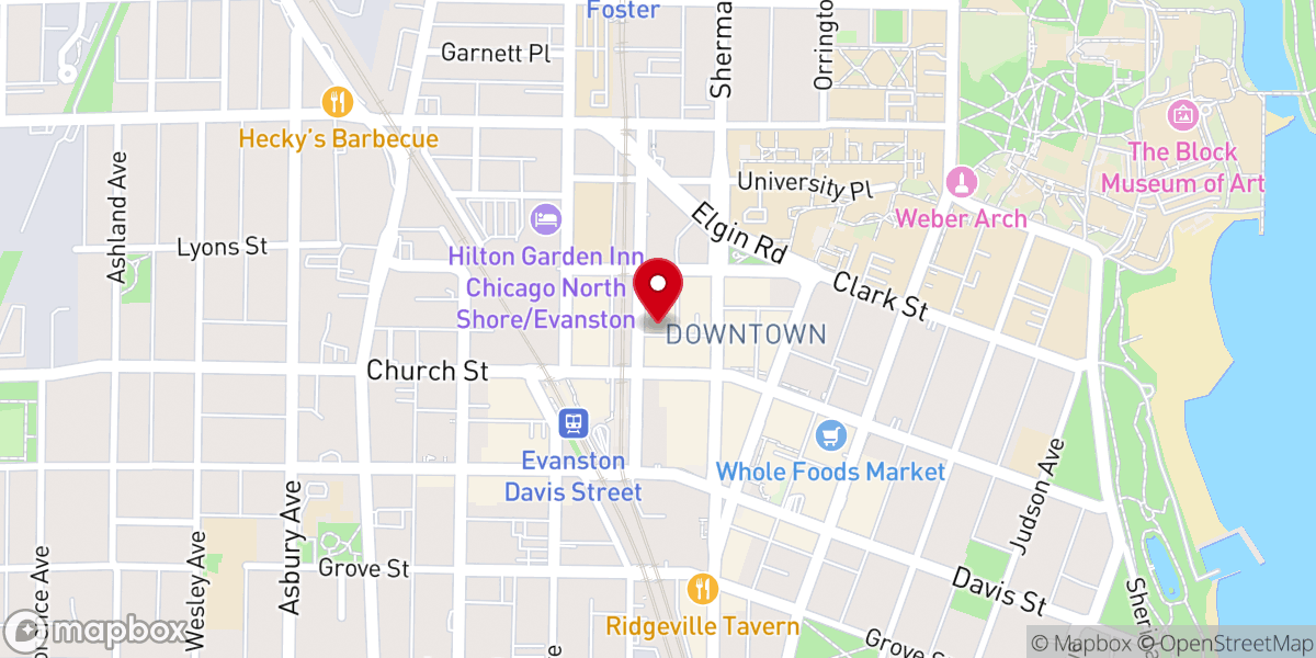Map showing location of Second Baptist Church of Hoffman Estates