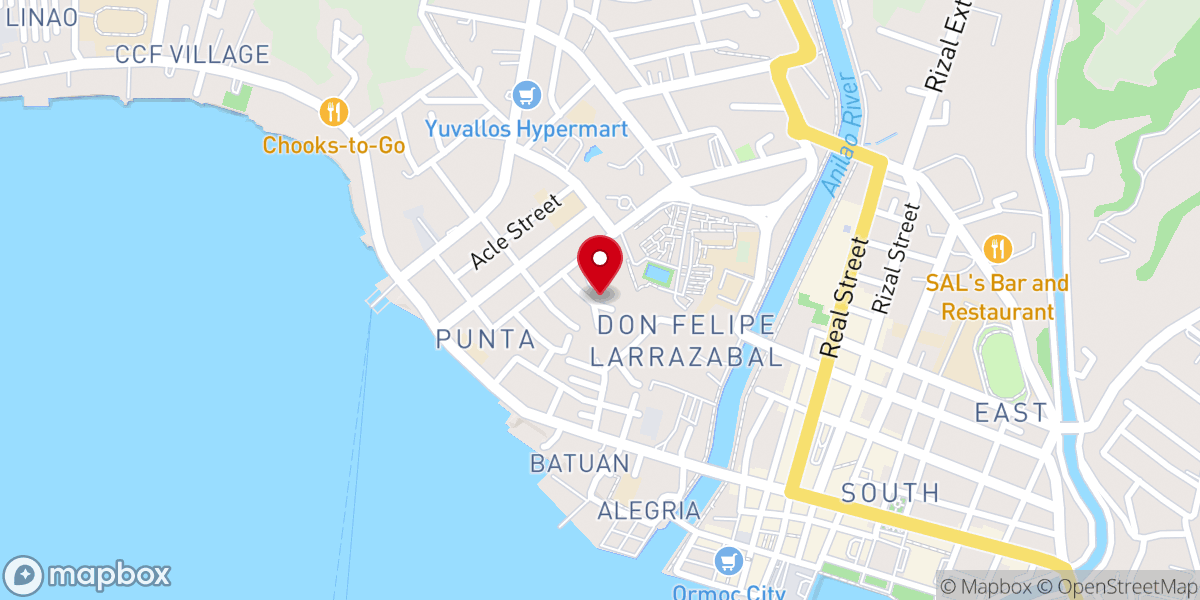 Map showing location of Saint John Paul II Parish