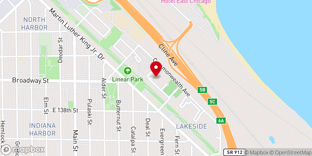 Map showing location of Faith Temple Church-God-Christ