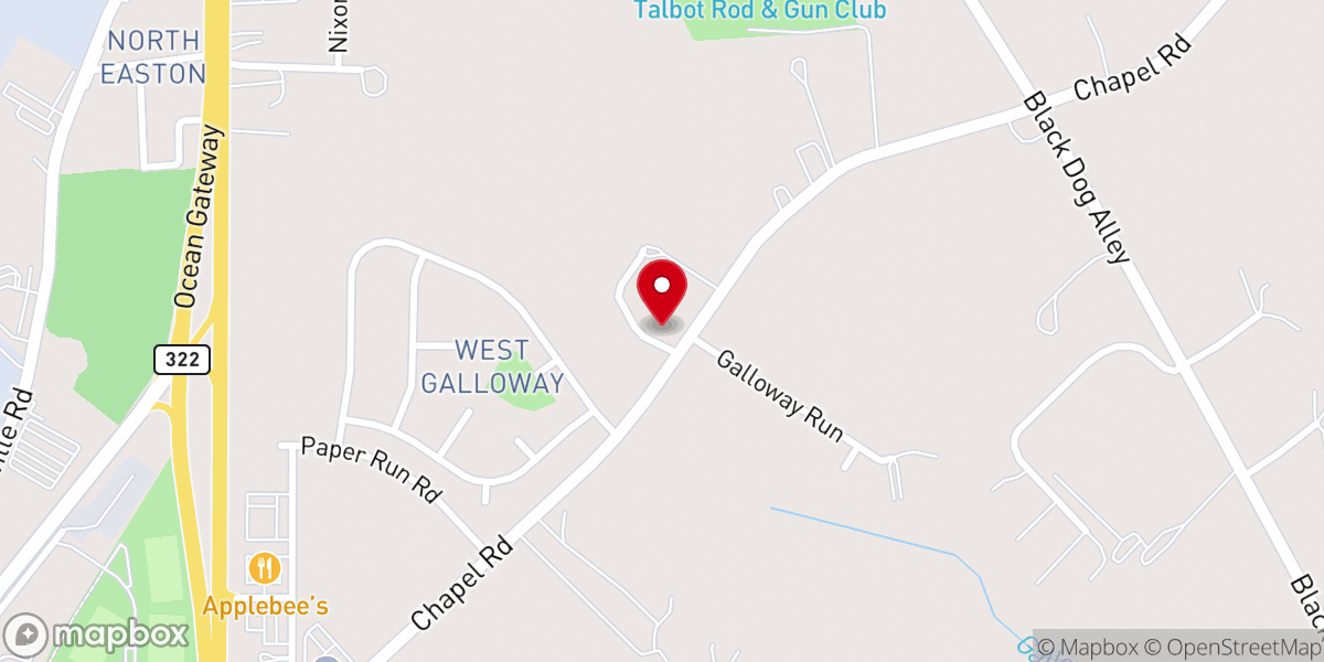 Map showing location of Talbot Bible Church