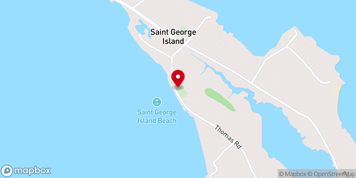 Map showing location of St. Francis Xavier Chapel