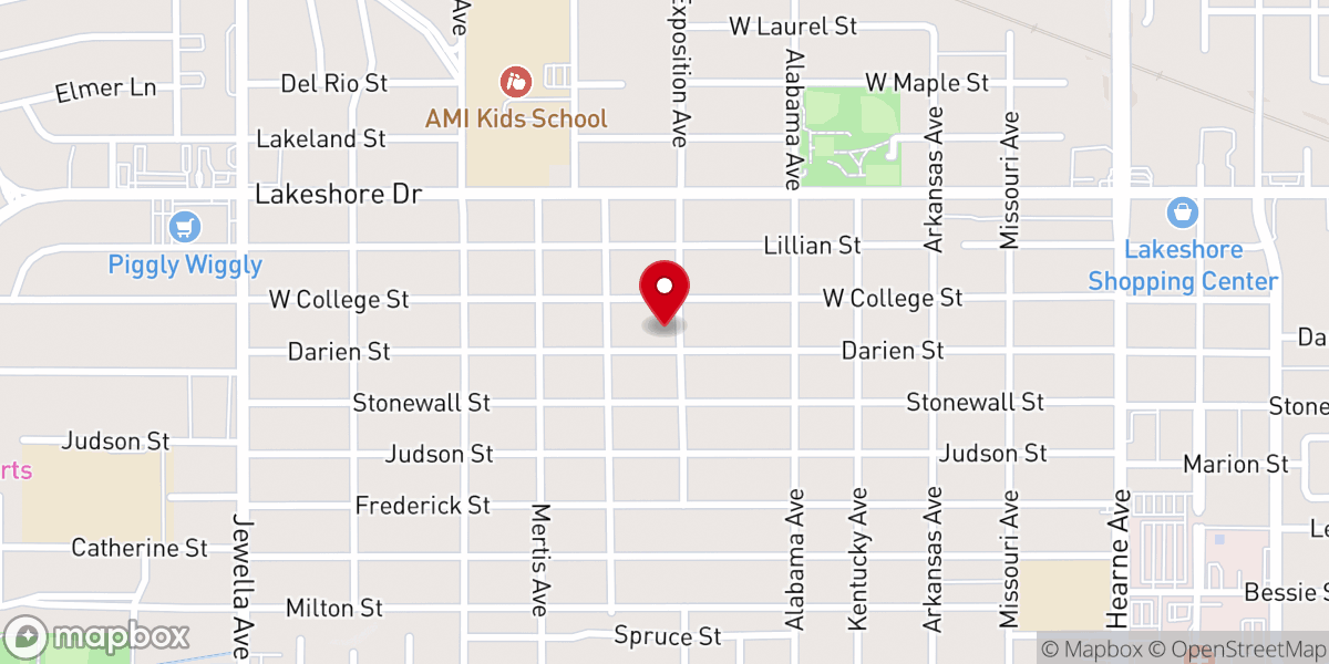 Map showing location of Greater Cornerstone Missionary Baptist Church