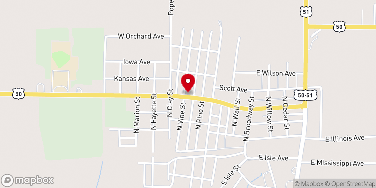 Map showing location of St Lawrence Church