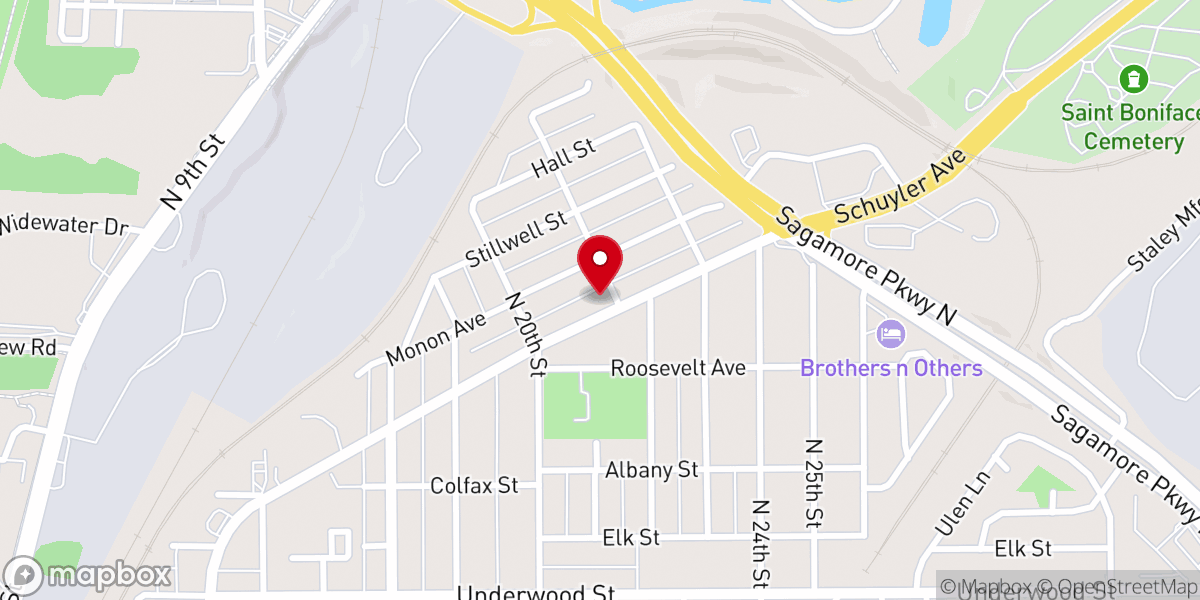 Map showing location of The Branch Wesleyan Church