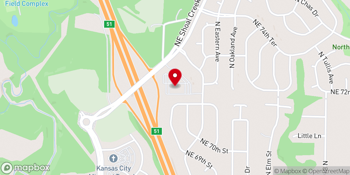 Map showing location of Life.Church Northland