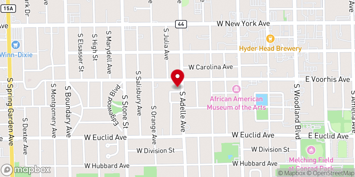 Map showing location of Greater Refuge Church-Our Lord