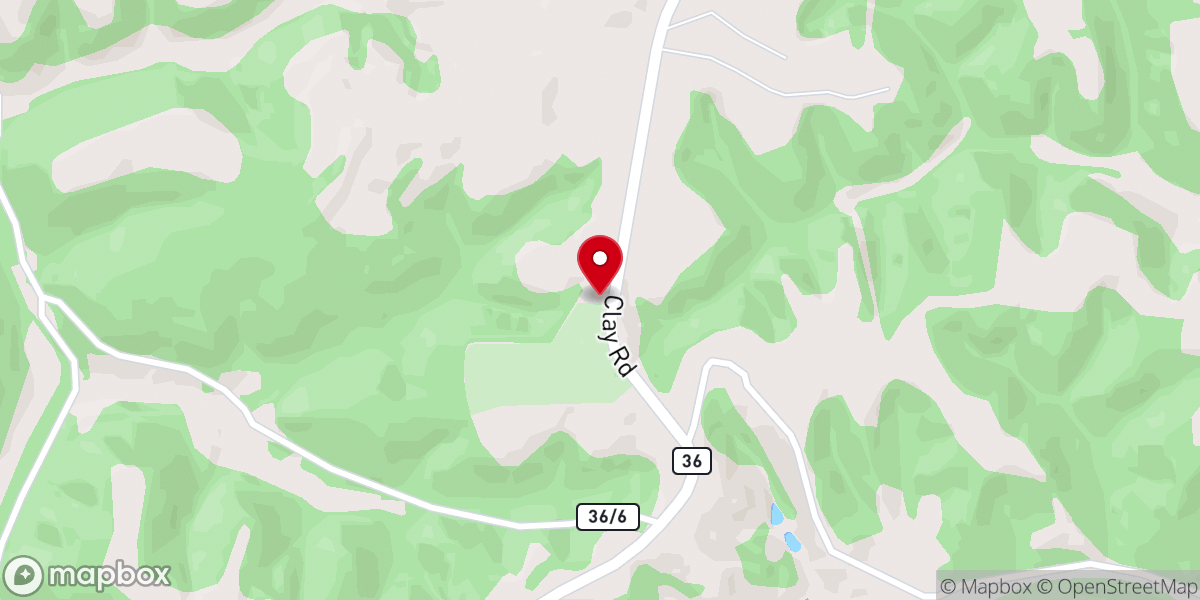 Map showing location of Clover Community Church