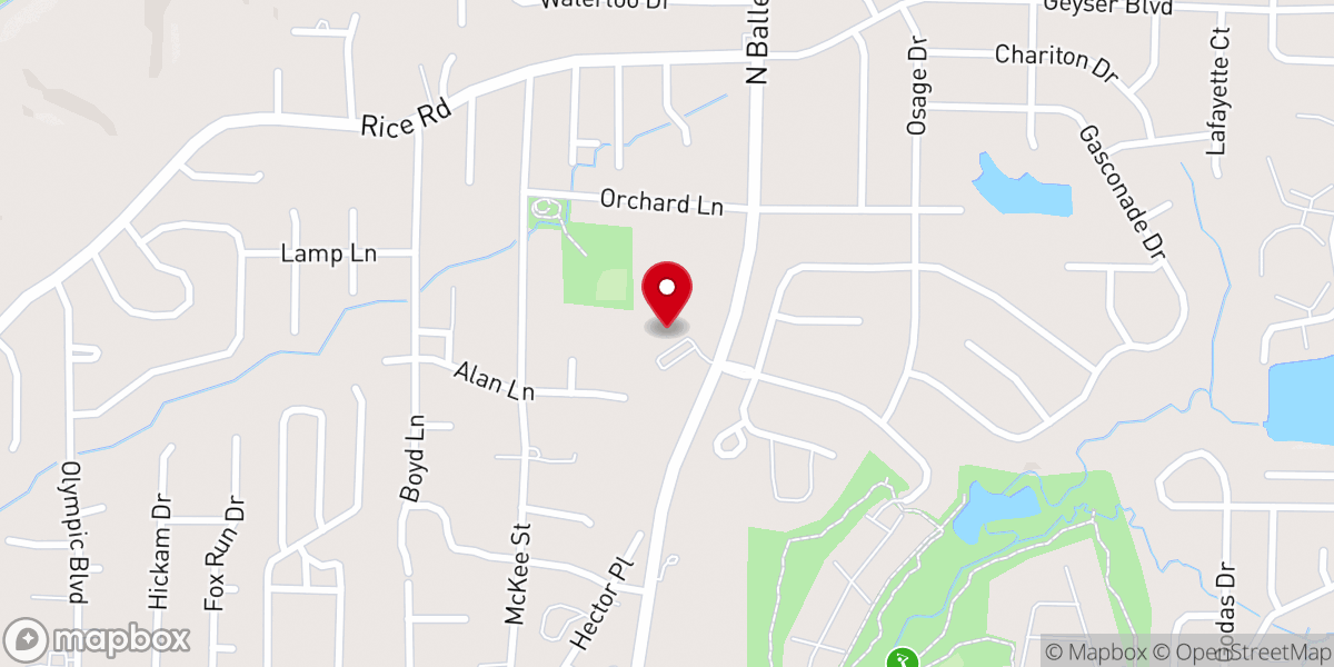 Map showing location of Victory Church