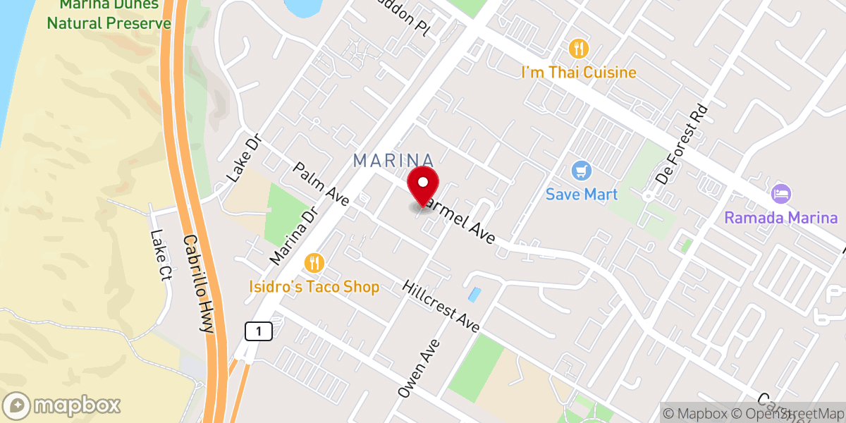 Map showing location of Marina Tabernacle - Church of God of Prophecy