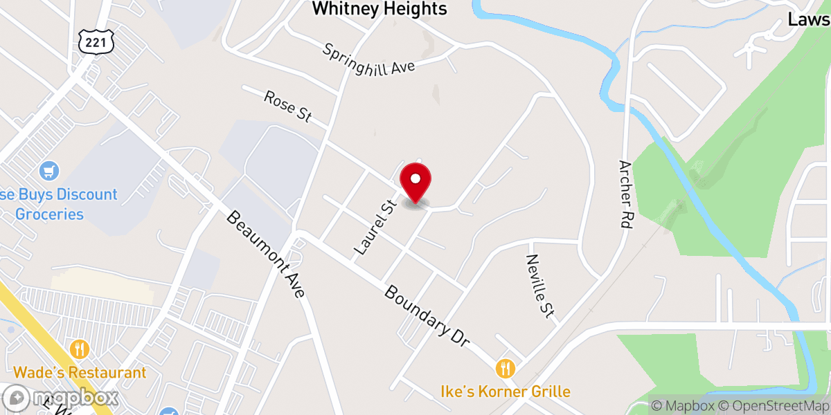 Map showing location of Compromising Praise Worship and Deliverance Temple