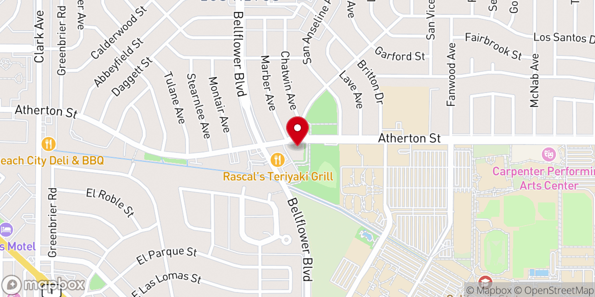 Map showing location of Los Altos United Church of Christ
