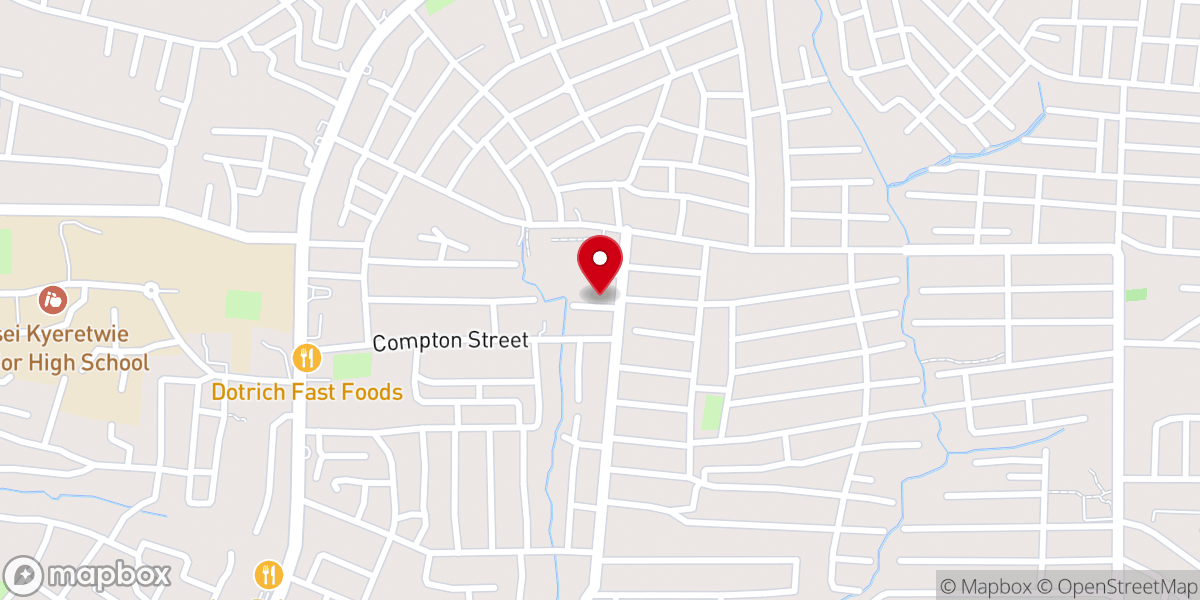 Map showing location of All Souls' Anglican Church, Pankrono Est
