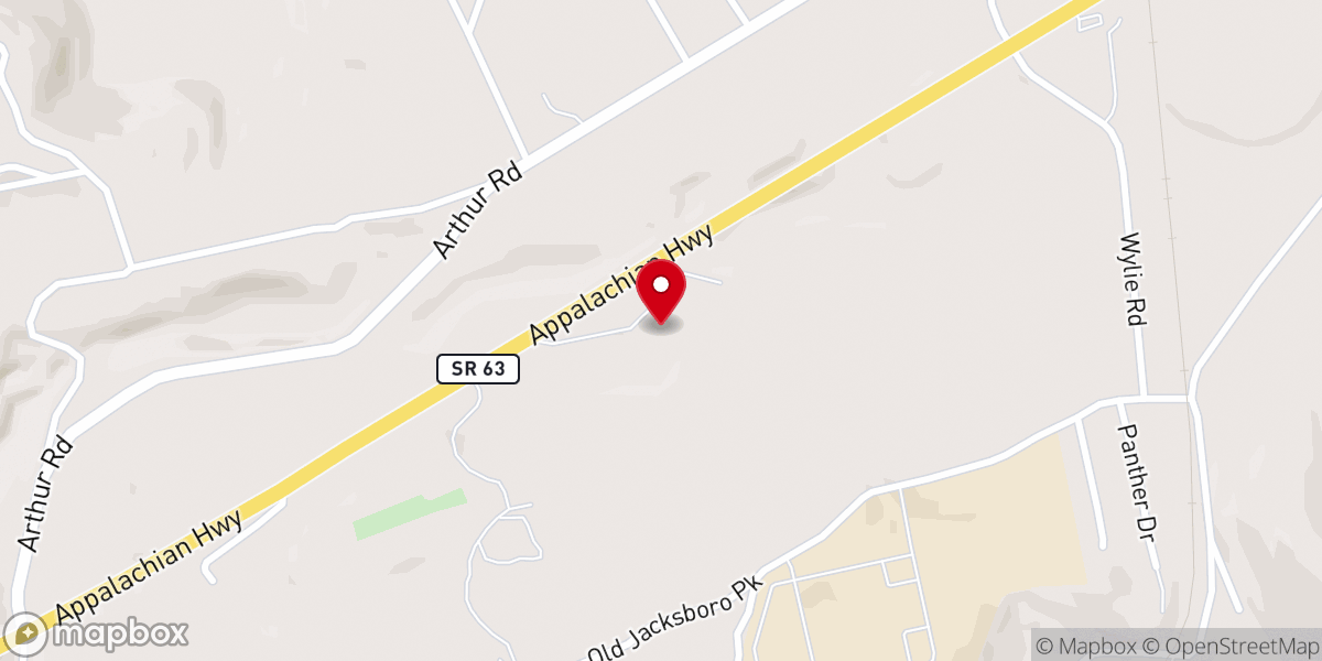 Map showing location of Victory Church