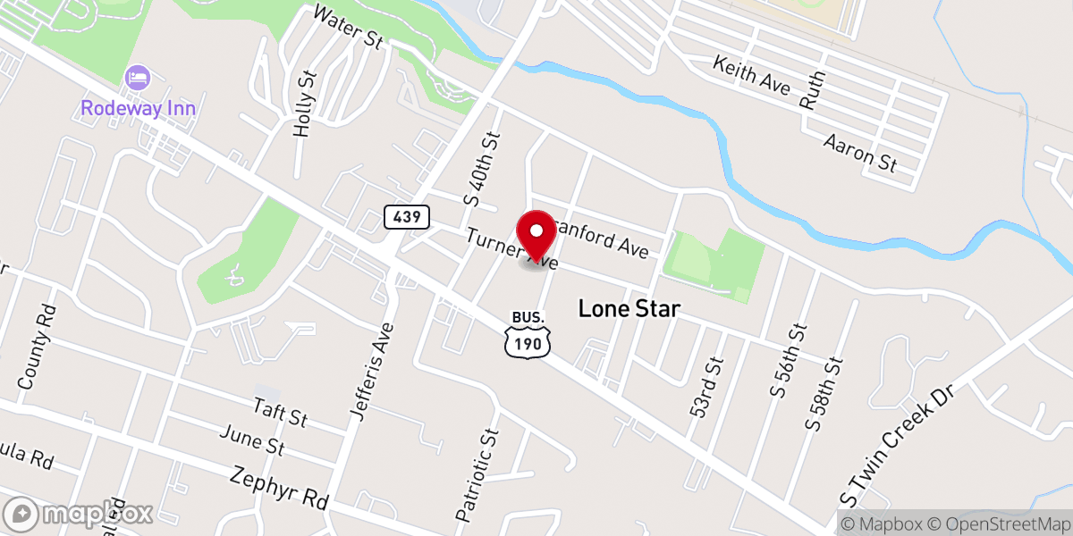 Map showing location of Gods Holy Tabernacle Church of God in Christ