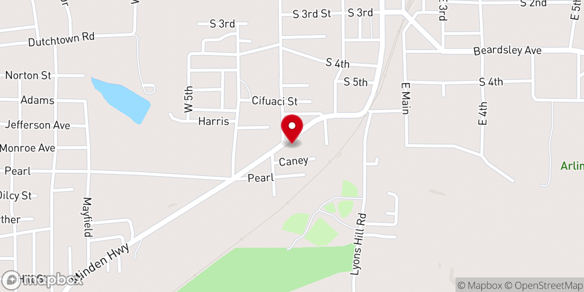 Map showing location of Faith Walkers Church, Homer, LA 71040