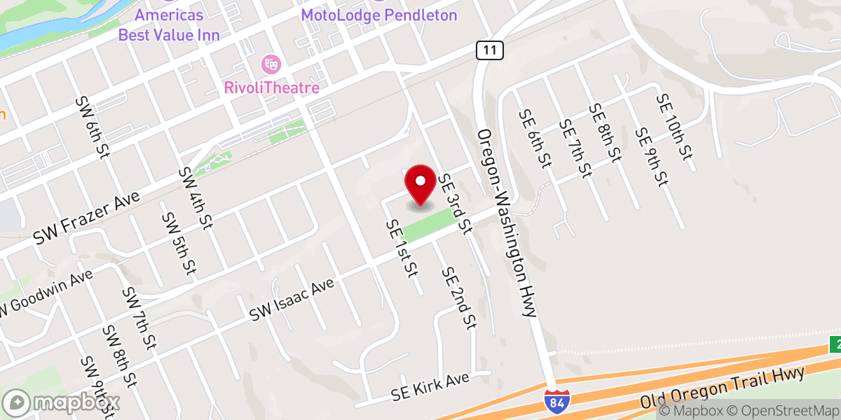 Map showing location of Cornerstone Community Church
