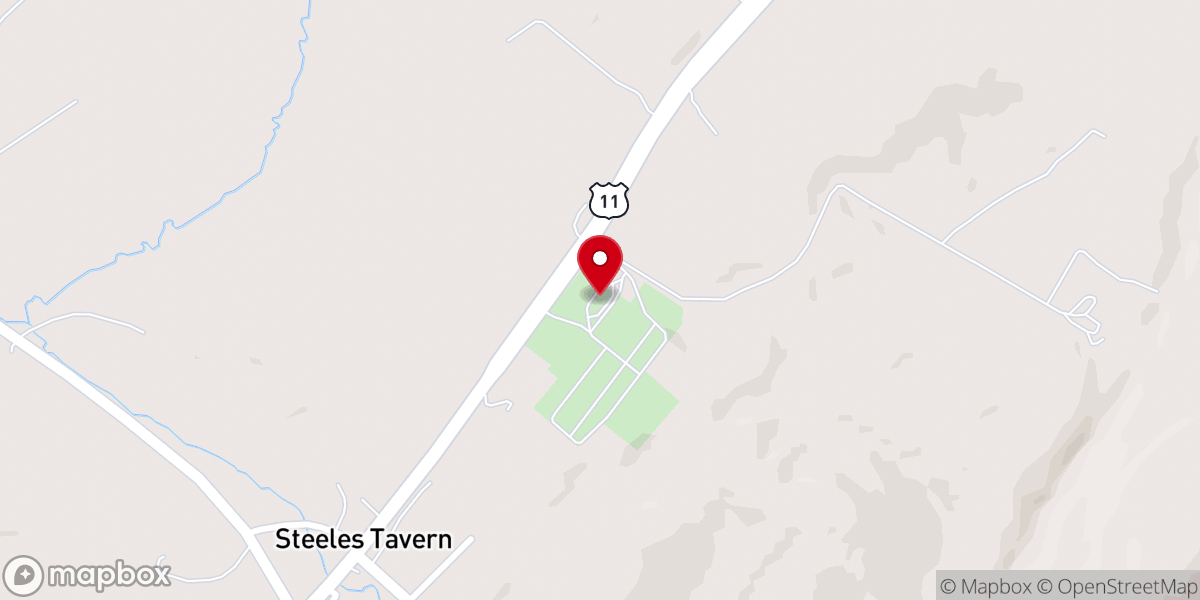Map showing location of Mount Carmel Church