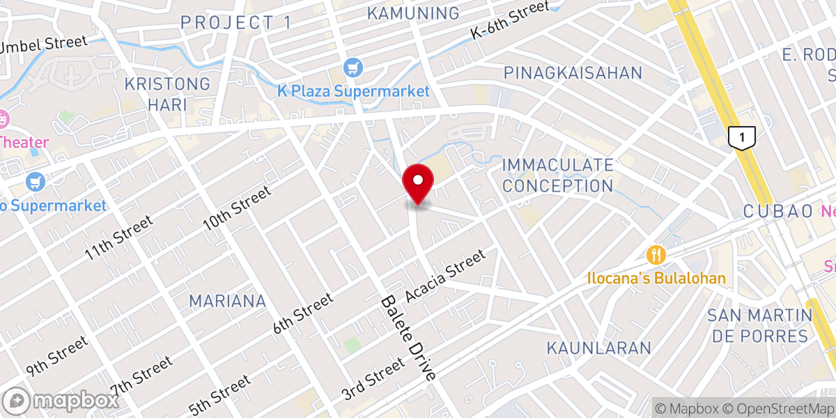Map showing location of Our Lady of Victories Church