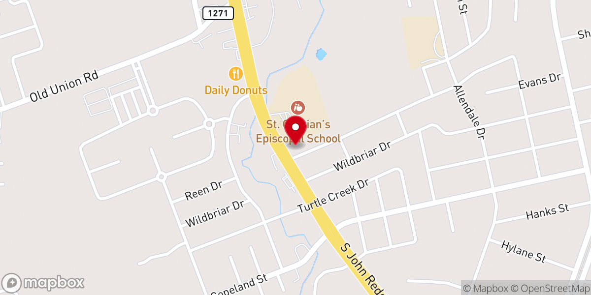 Map showing location of Seventh Day Adventist Church