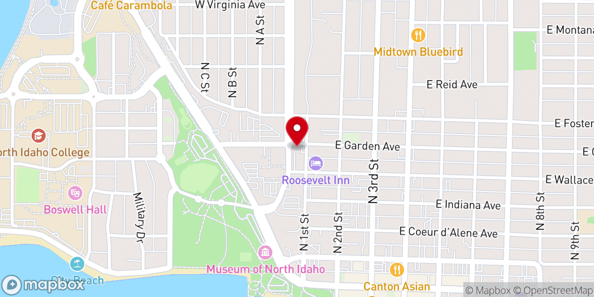 Map showing location of The Hitching Post Wedding Chapel