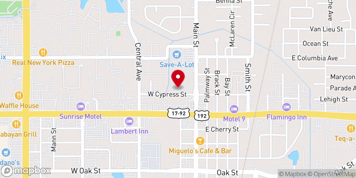 Map showing location of Destiny Church Of-Foursquare
