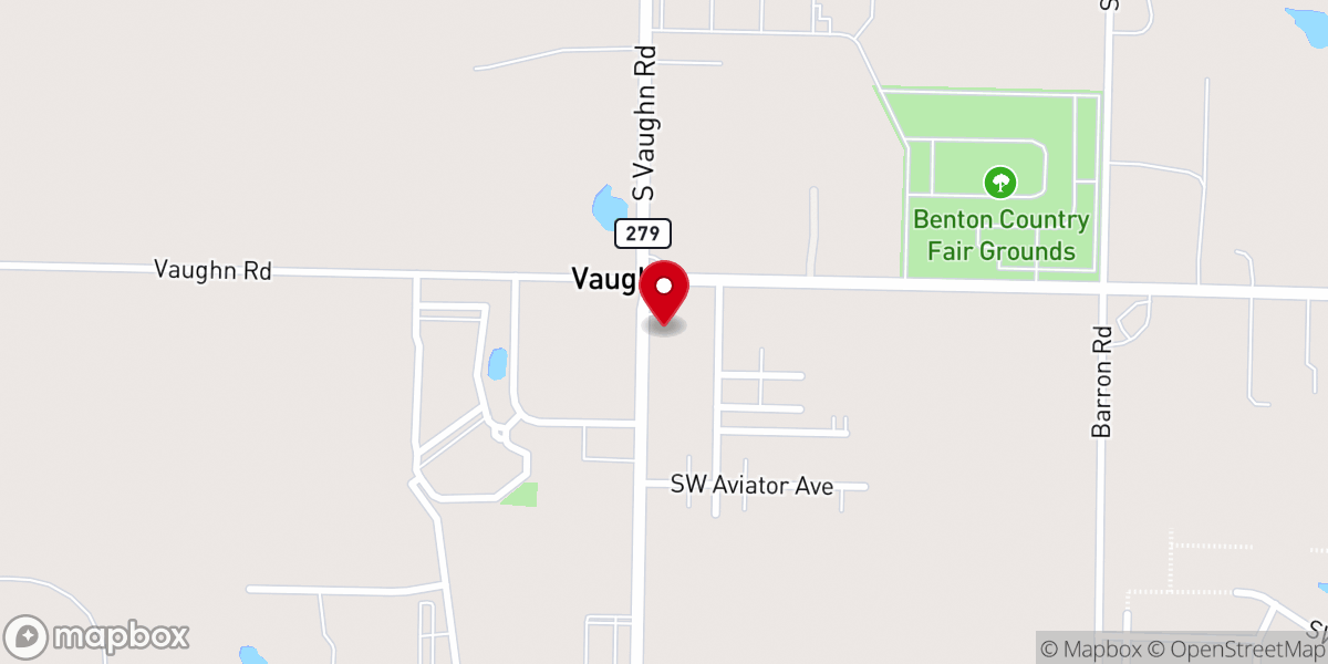 Map showing location of Vaughn Presbyterian Church