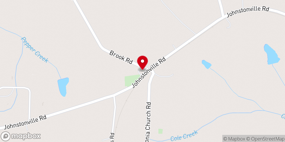 Map showing location of Bethel Baptist Church Inc