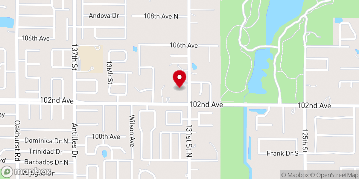Map showing location of My Home Church