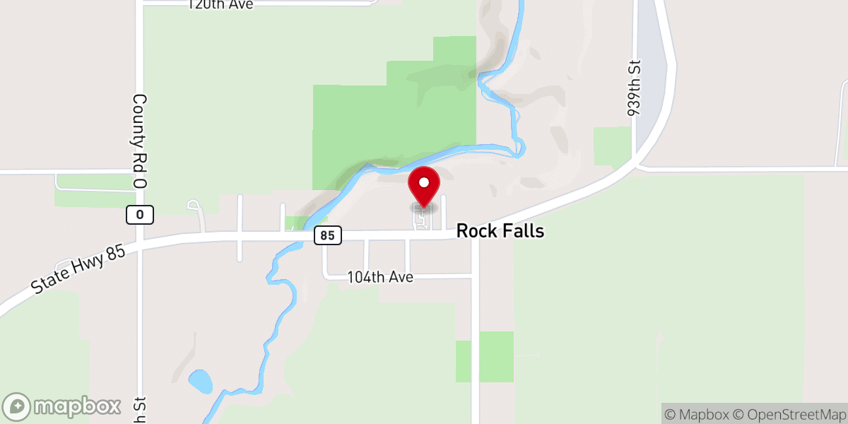 Map showing location of St. Joseph Catholic Church