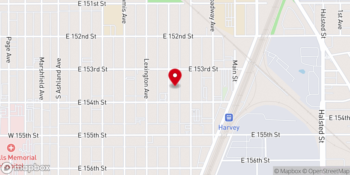 Map showing location of Church of Jesus Christ Apostolic