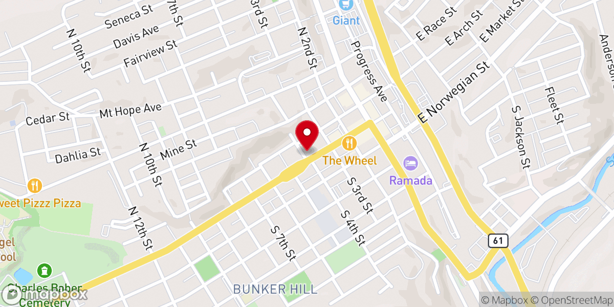 Map showing location of Northwest District Office