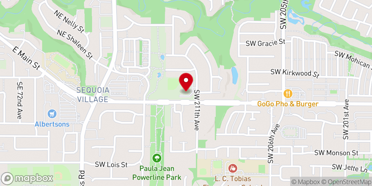Map showing location of Vietnamese Baptist Church of Aloha