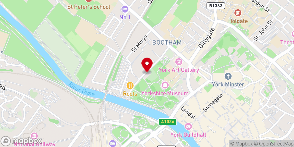 Map showing location of St Olave's Church
