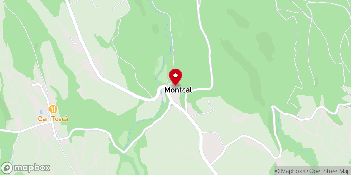 Map showing location of Iglesia de Santa Cecília de Montcal