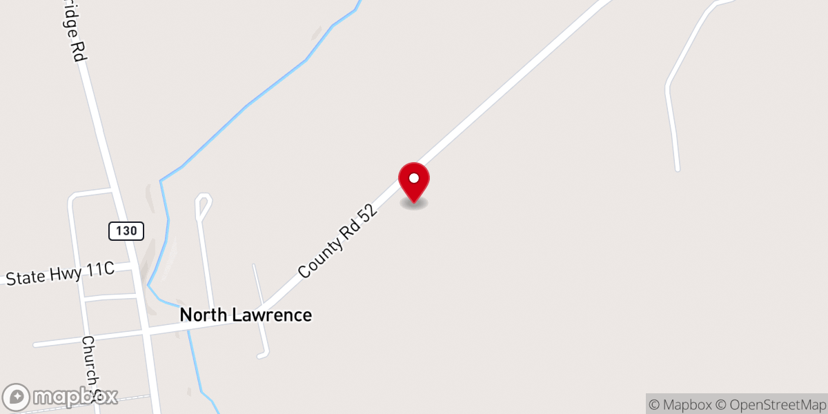 Map showing location of Lawrence Christian Fellowship