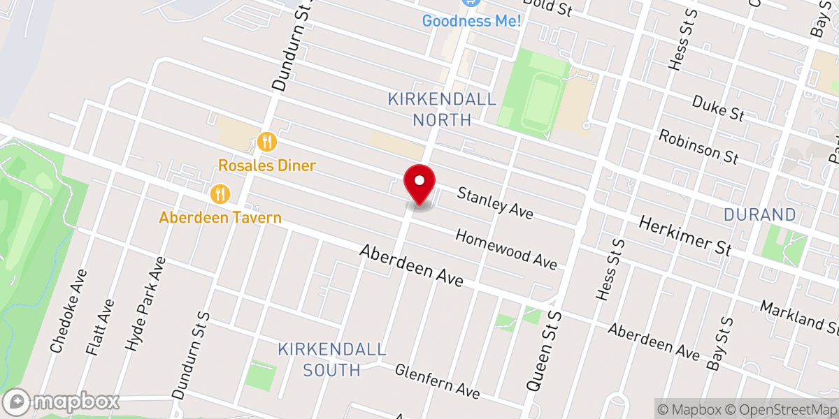 Map showing location of Melrose United Church