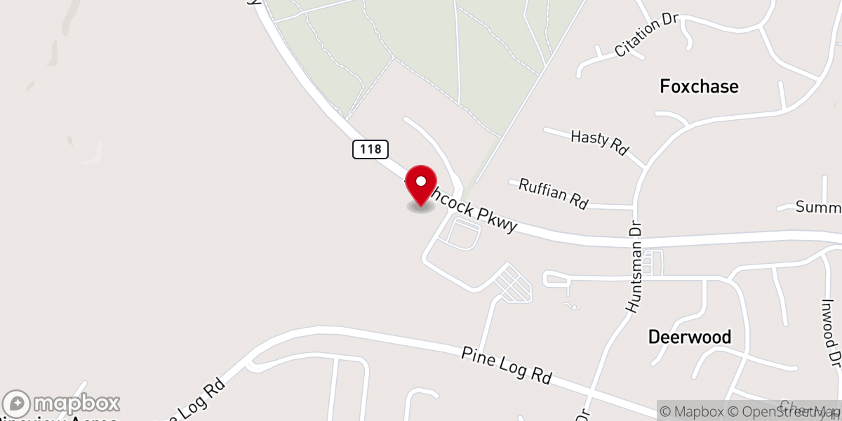 Map showing location of Aiken Church of Christ