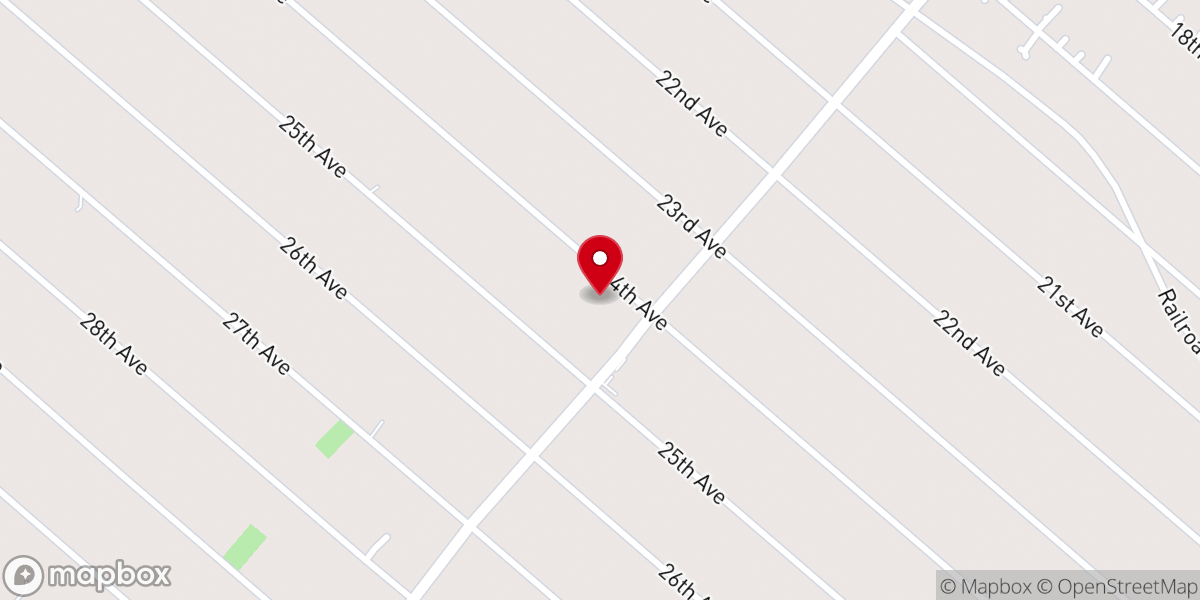 Map showing location of Pacific Baptist Church