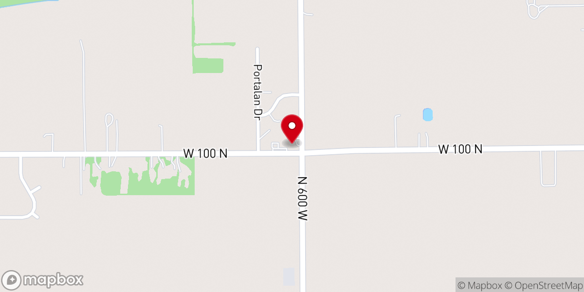 Map showing location of Amity Community Church