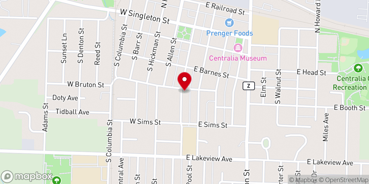 Map showing location of Holy Spirit Catholic Church