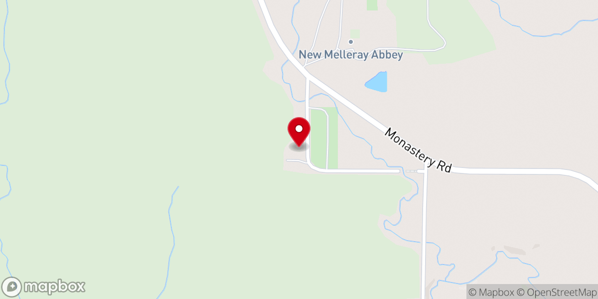 Map showing location of Holy Family Church
