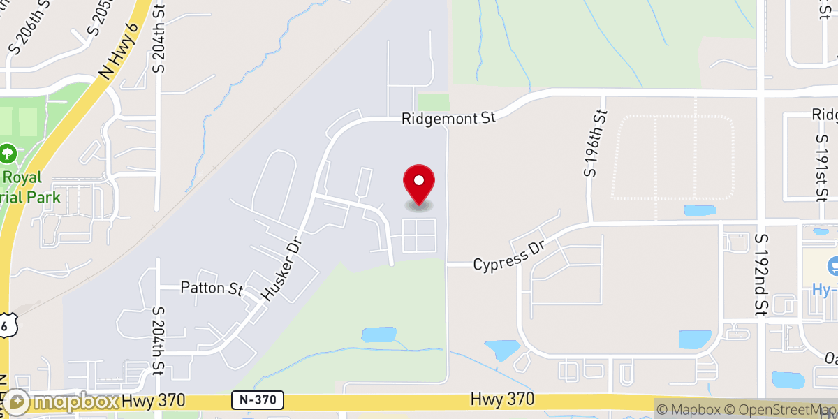 Map showing location of Journey Church