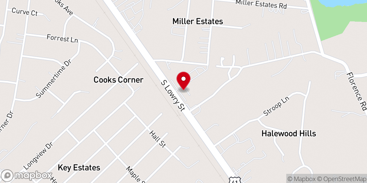 Map showing location of Lakeshore Christian Church - Smyrna Campus