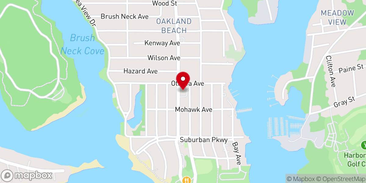 Map showing location of Saint Rita's Church