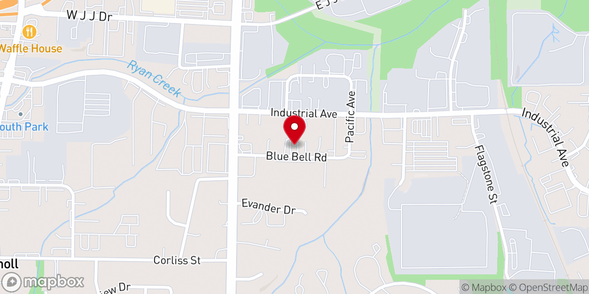 Map showing location of Paul Jobe Ministries Inc