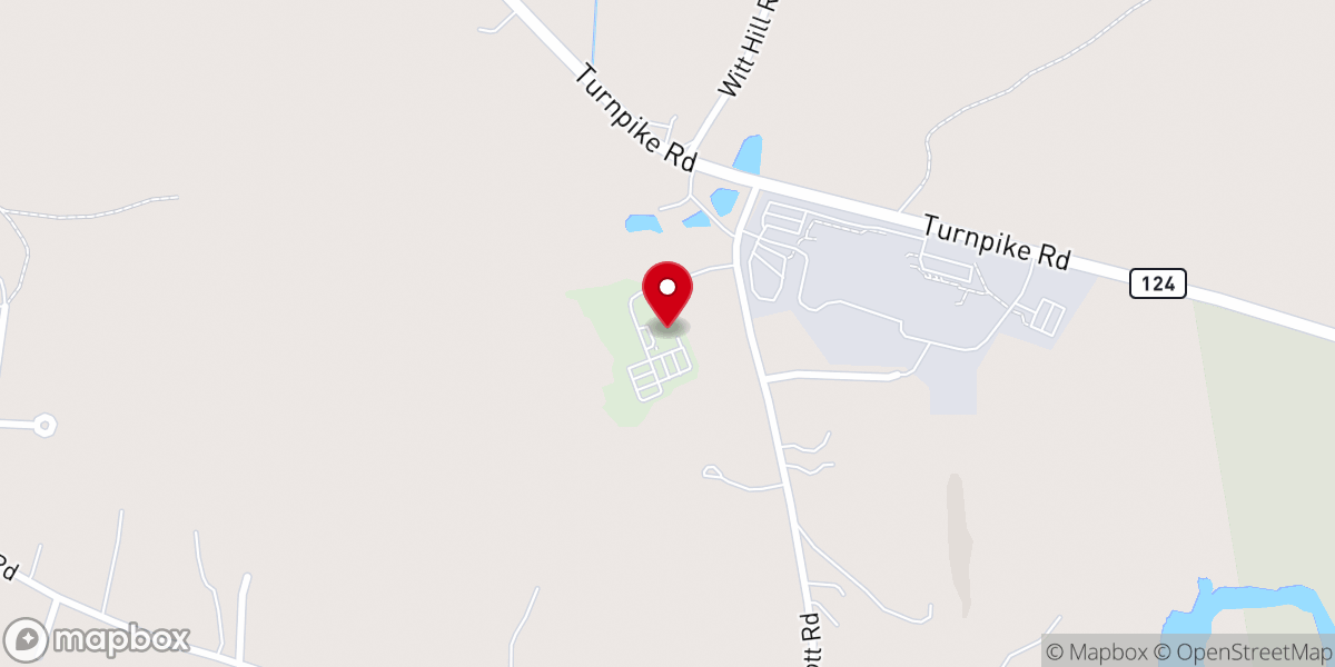 Map showing location of Hope Fellowship Church